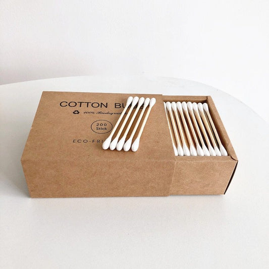 5x Bamboo cotton swab pack