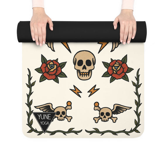 Baby Bat, Big Grip — Tattoo Series Yoga Mat | Yune Yoga-3