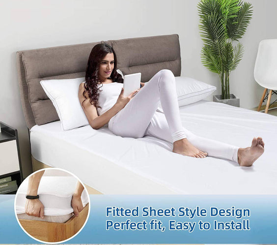 Terry Cotton Fitted Mattress Protector Waterproof