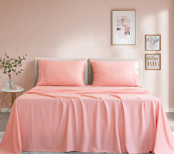 Bamboo Fiber Solid Color Bedding Set