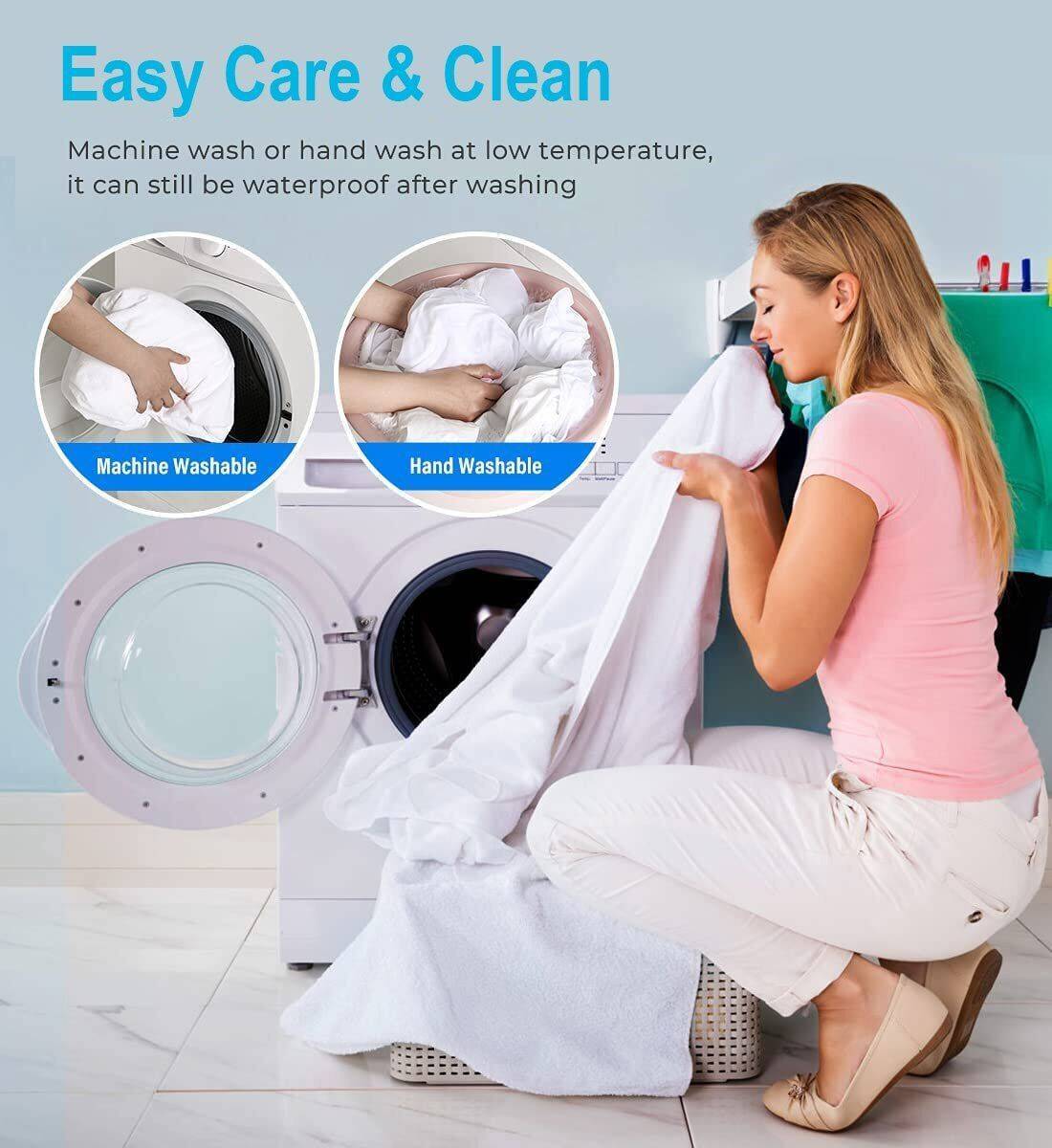 Terry Cotton Fitted Mattress Protector Waterproof