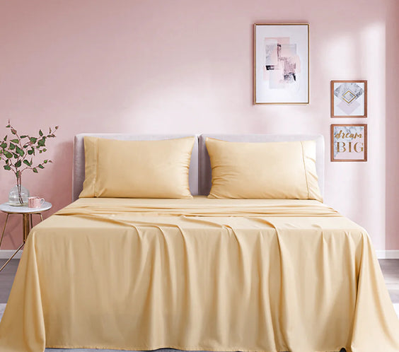Bamboo Fiber Solid Color Bedding Set
