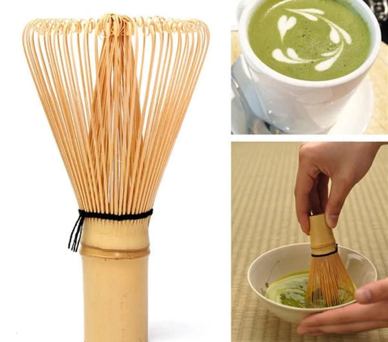 Japanese Bamboo Matcha Whisk, 64 Prongs