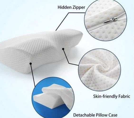 Ergonomic Memory Foam Cervical Pillow