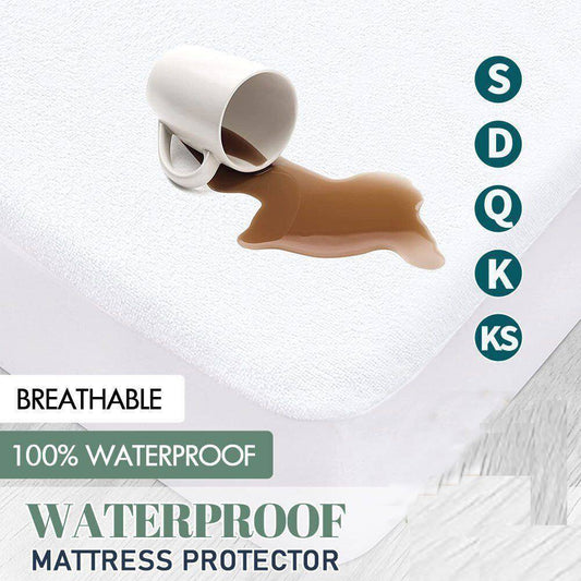 Terry Cotton Fitted Mattress Protector Waterproof