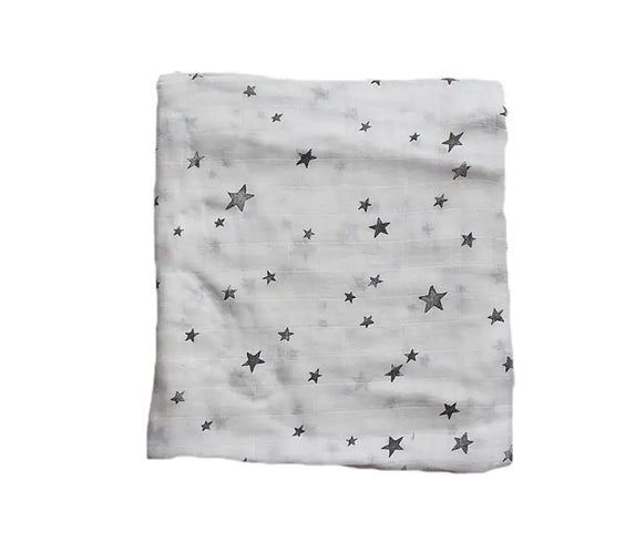 Bamboo Muslin Neutral Receiving Swaddle Blanket