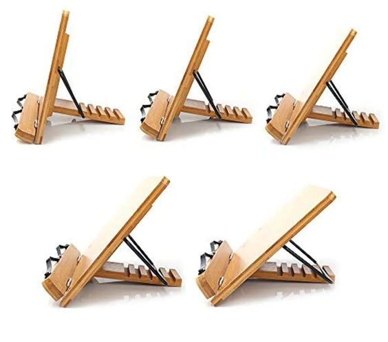 Natural Bamboo Hollow Calligraphy Reading Stand