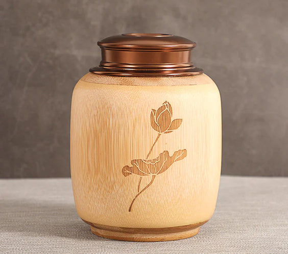 Bamboo Tea Canister and Tea Awakening Box