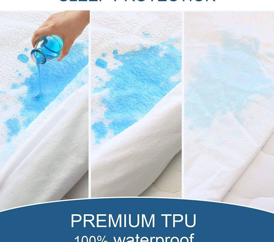 Terry Cotton Fitted Mattress Protector Waterproof