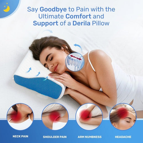 Ergonomic Memory Foam Cervical Pillow
