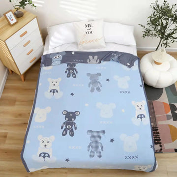 Bear light blue / 150*200