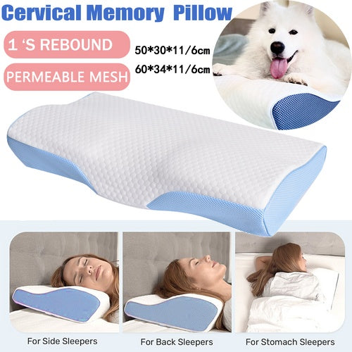 Ergonomic Memory Foam Cervical Pillow