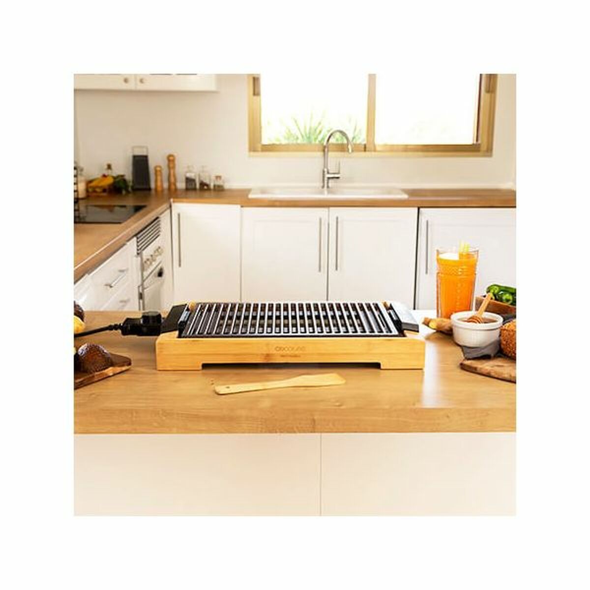 Grill Cecotec Tasty&Grill 2000 Bamboo LineStone Bamboo-5