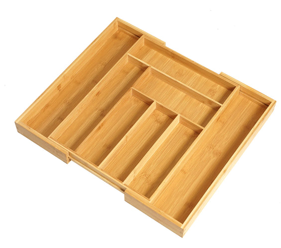 Bamboo Cutlery Organizer