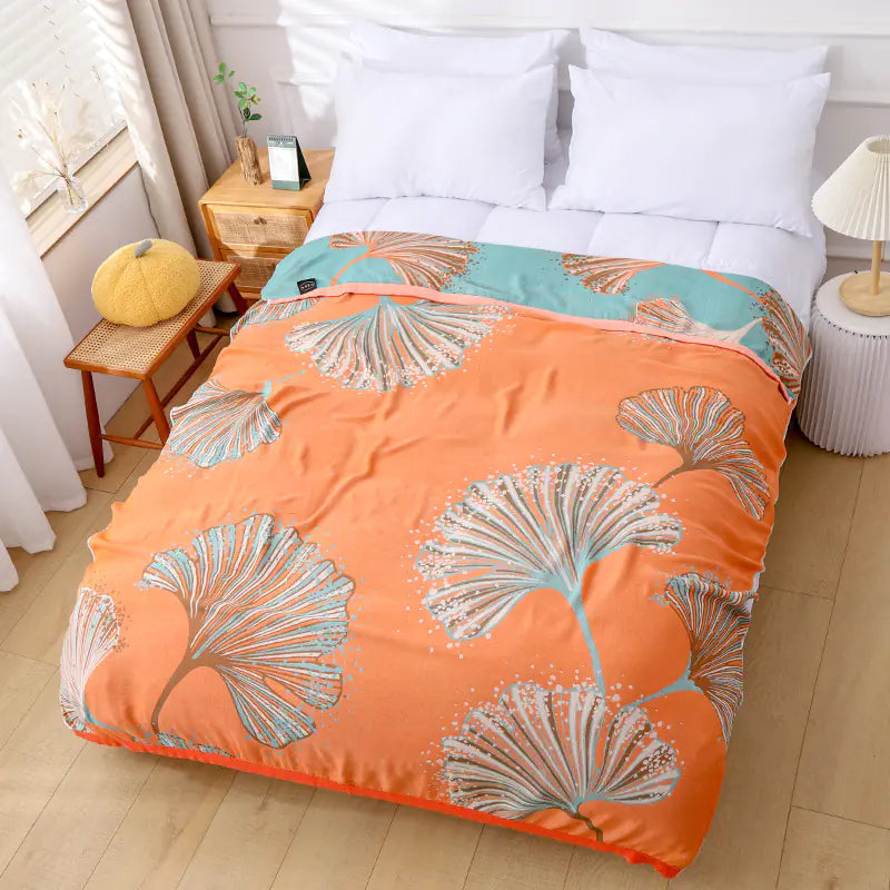 Bamboo Fiber Cooling Blanket - Reversible Summer Quilt