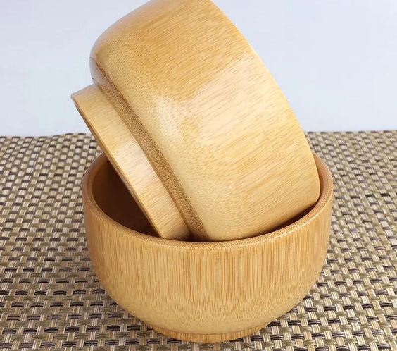 Round Bamboo Baby Bowl for Household Use
