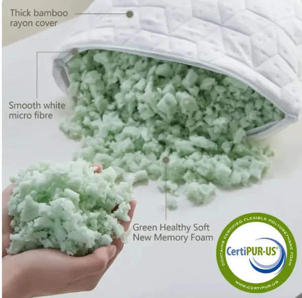 Bamboo Fiber Memory Foam Pillow