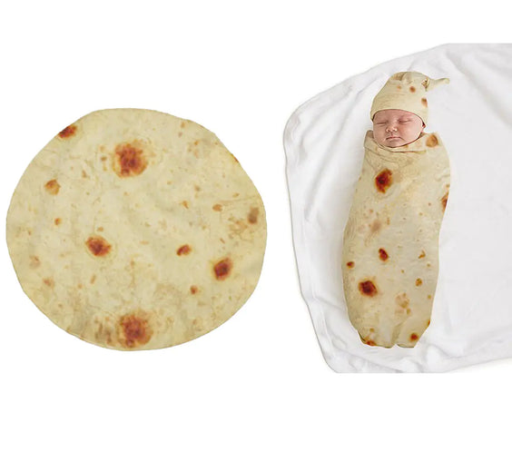 Mexican Tortilla Blanket - Corn Tortilla Throw Blanket