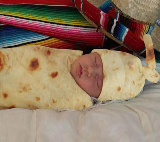 Mexican Tortilla Blanket - Corn Tortilla Throw Blanket