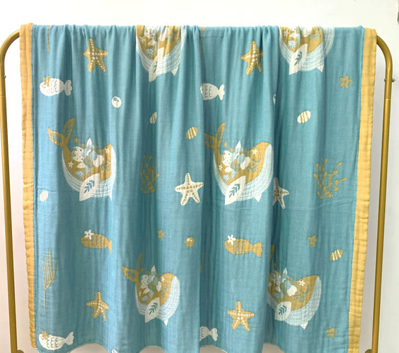 Bamboo Fiber Soft Summer Blanket with Wide Edges