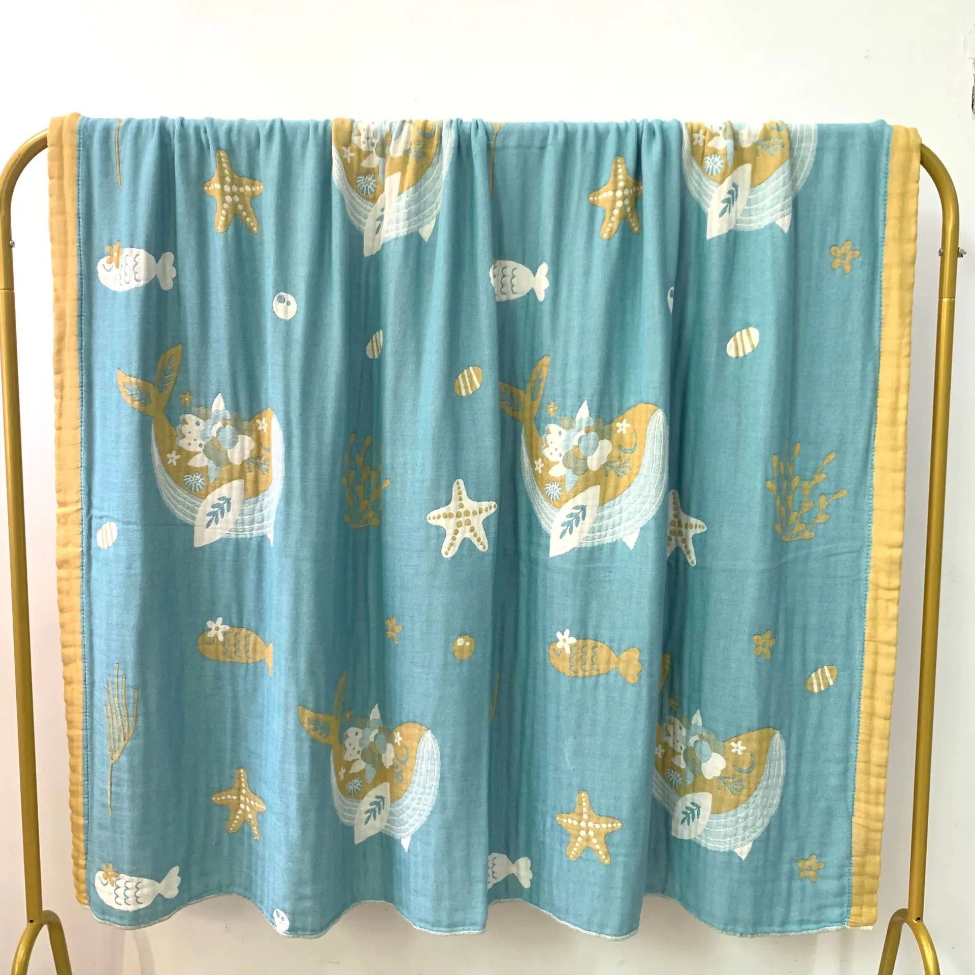 Bamboo Fiber Soft Summer Blanket with Wide Edges