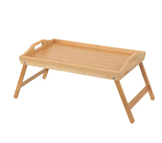 Foldable Laptop Stand & Breakfast Tray - Cozy Bedroom Desk-0