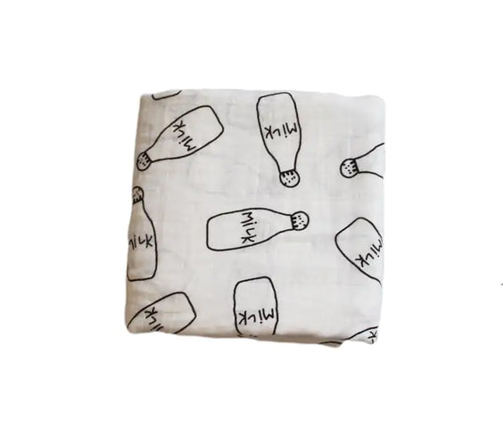 Bamboo Muslin Neutral Receiving Swaddle Blanket