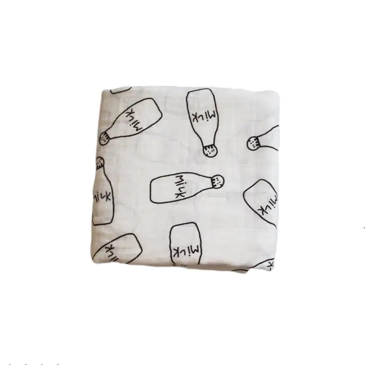 Bamboo Muslin Neutral Receiving Swaddle Blanket