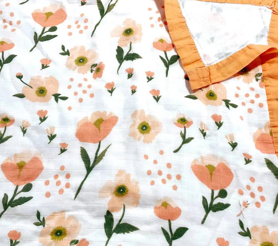 Bamboo Cotton 4-Layer Muslin Bath Towel and Swaddle