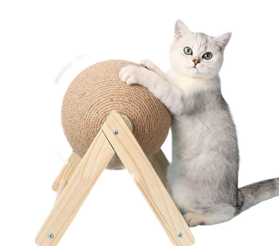 NNEOBA Cat Scratching Ball Toy Kitten Sisal Rope Ball Board Grinding Paws Toys Cats Scratcher Wear-resistant Pet Furniture supplies-0