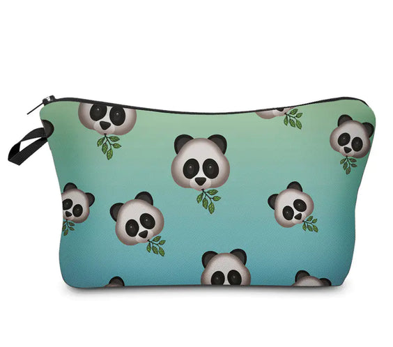 Panda Bamboo Pattern Cosmetic Bag