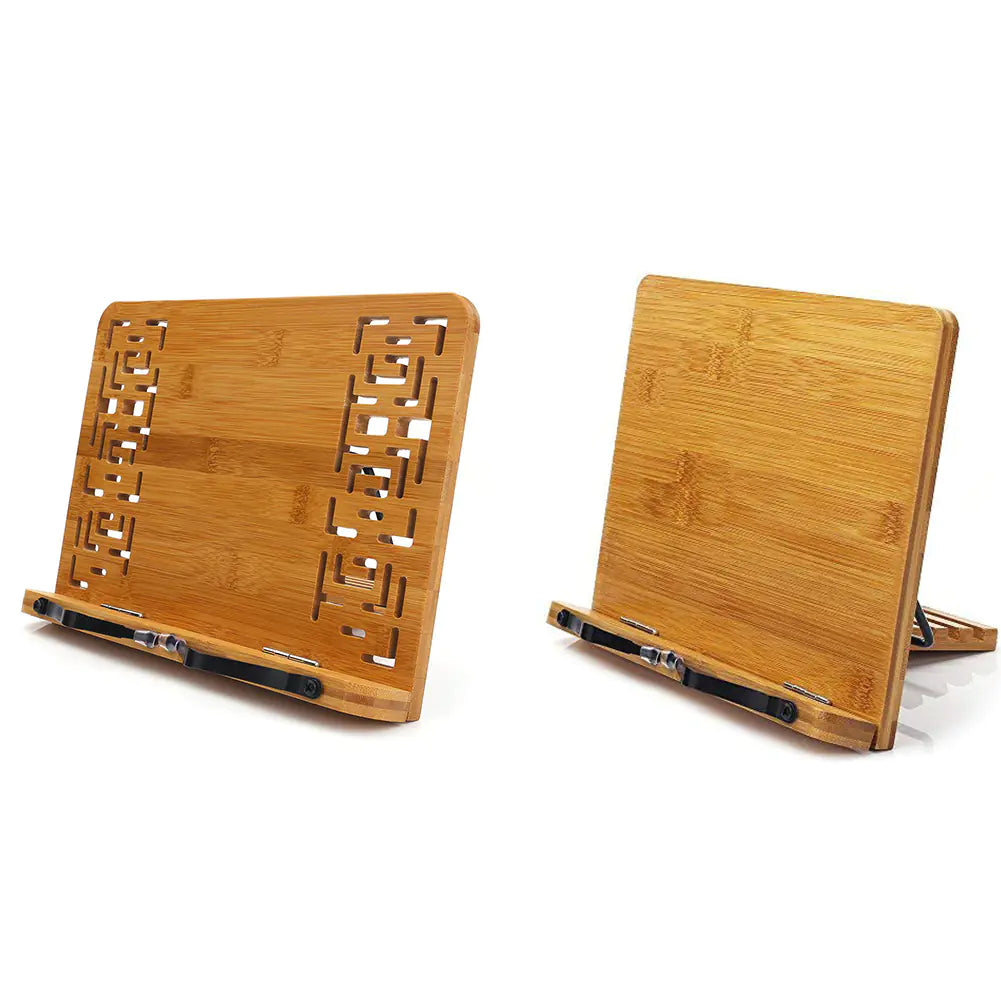Natural Bamboo Hollow Calligraphy Reading Stand