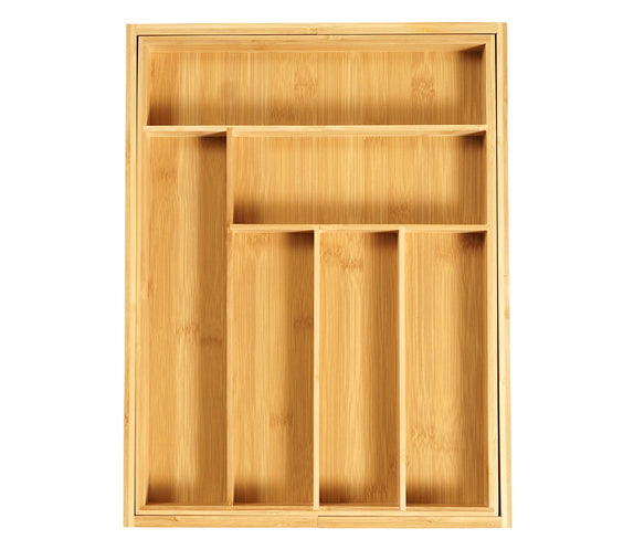 Bamboo Cutlery Organizer