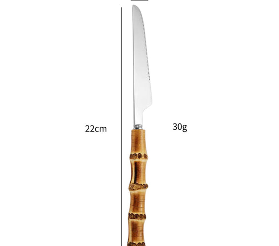 Bamboo Handle Steak Knife