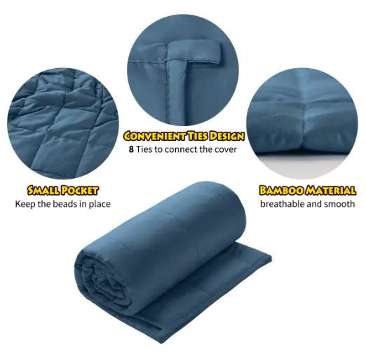 Bamboo Fiber Gravity Blanket for Sleep Support