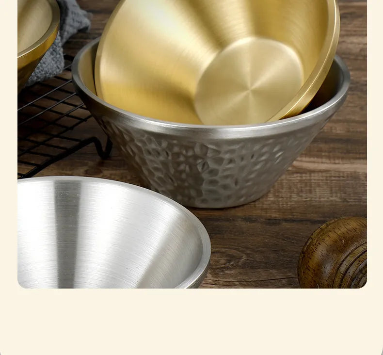 Stainless Steel Bamboo Hat Rice Bowl