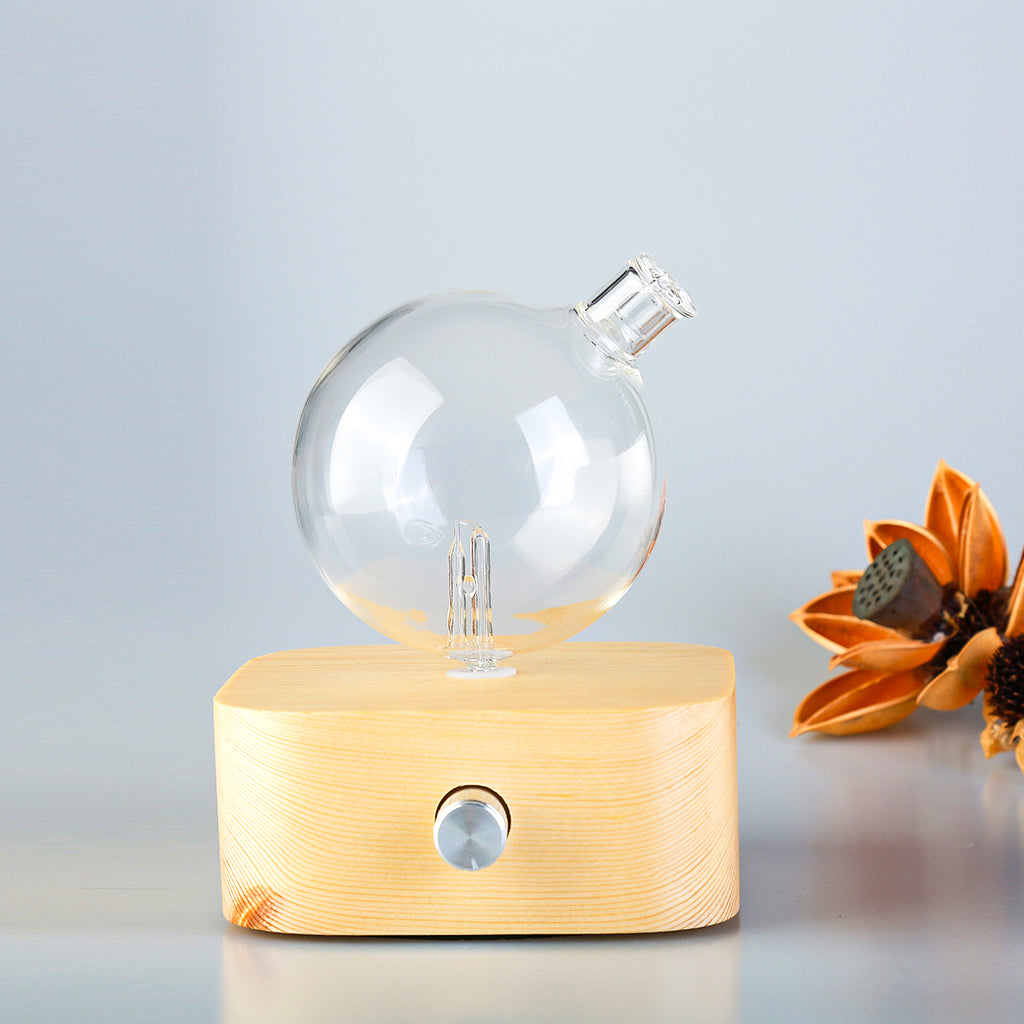 Geo Series "Square" Nebuliser | Waterless Aroma Diffuser | Solid Wood Pure Essential Oil Diffusing-1