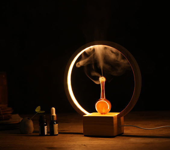 LUNA Eco-Friendly Nebuliser | Ringlight Waterless Aroma Diffuser | No Plastics Pure Essential Oil Diffusing-0