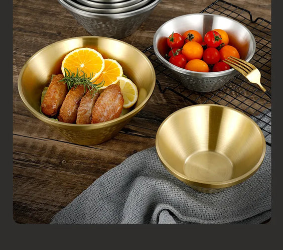 Stainless Steel Bamboo Hat Rice Bowl