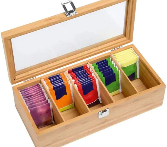 Bamboo Tea Bag & Jewelry Organizer