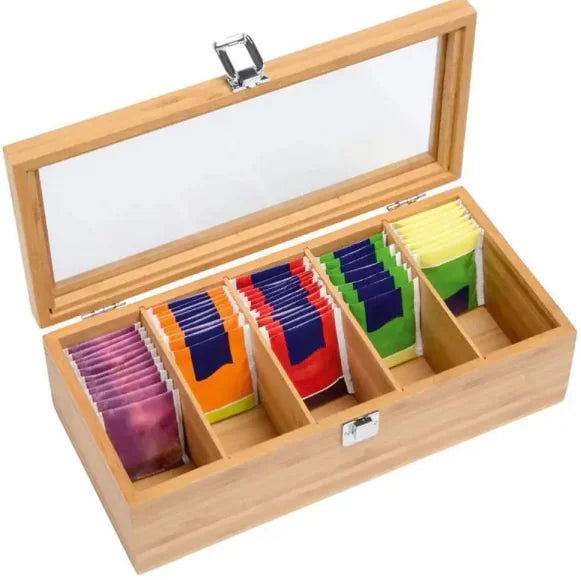 Bamboo Tea Bag & Jewelry Organizer