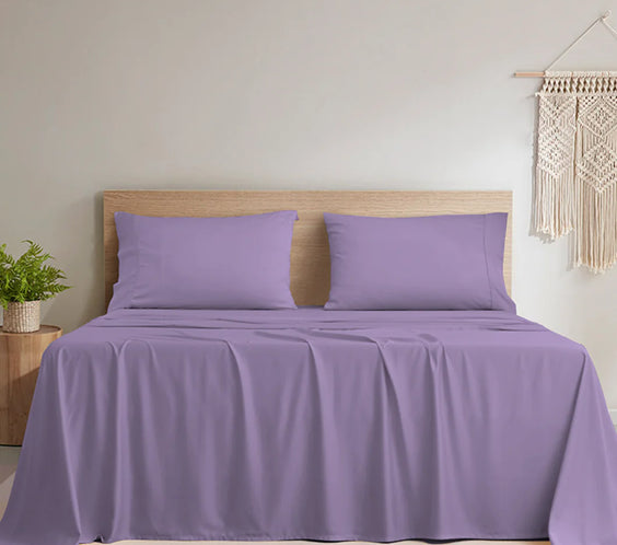Bamboo Fiber Solid Color Bedding Set