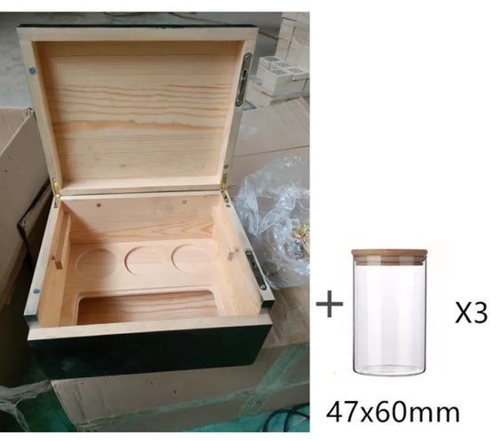 Removable Tray Bamboo Storage Box