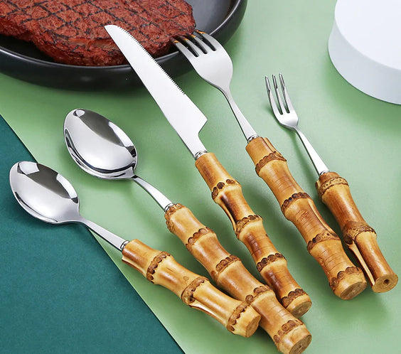 Bamboo Handle Steak Knife