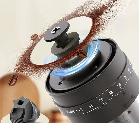 1800mAh Electric Coffee Grinder 40 Level Adjustable Burr Grinder Black-4