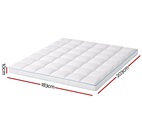 NNEDSZ Giselle Bedding Mattress Topper Pillowtop Bamboo 10cm King-1