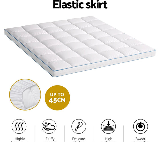 NNEDSZ Giselle Bedding Mattress Topper Pillowtop Bamboo 10cm King-4