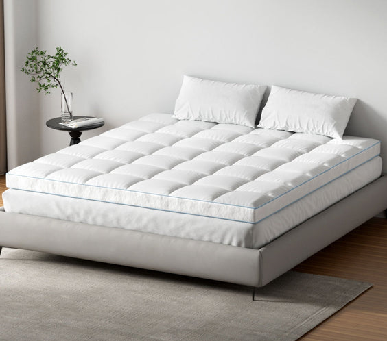 NNEDSZ Giselle Bedding Mattress Topper Pillowtop Bamboo 10cm King-0
