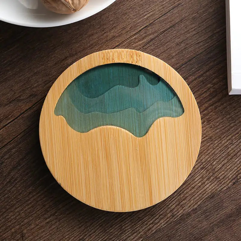 Bamboo Insulated Tea Coaster and Cup Holder