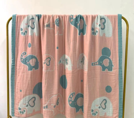 Bamboo Fiber Soft Summer Blanket with Wide Edges